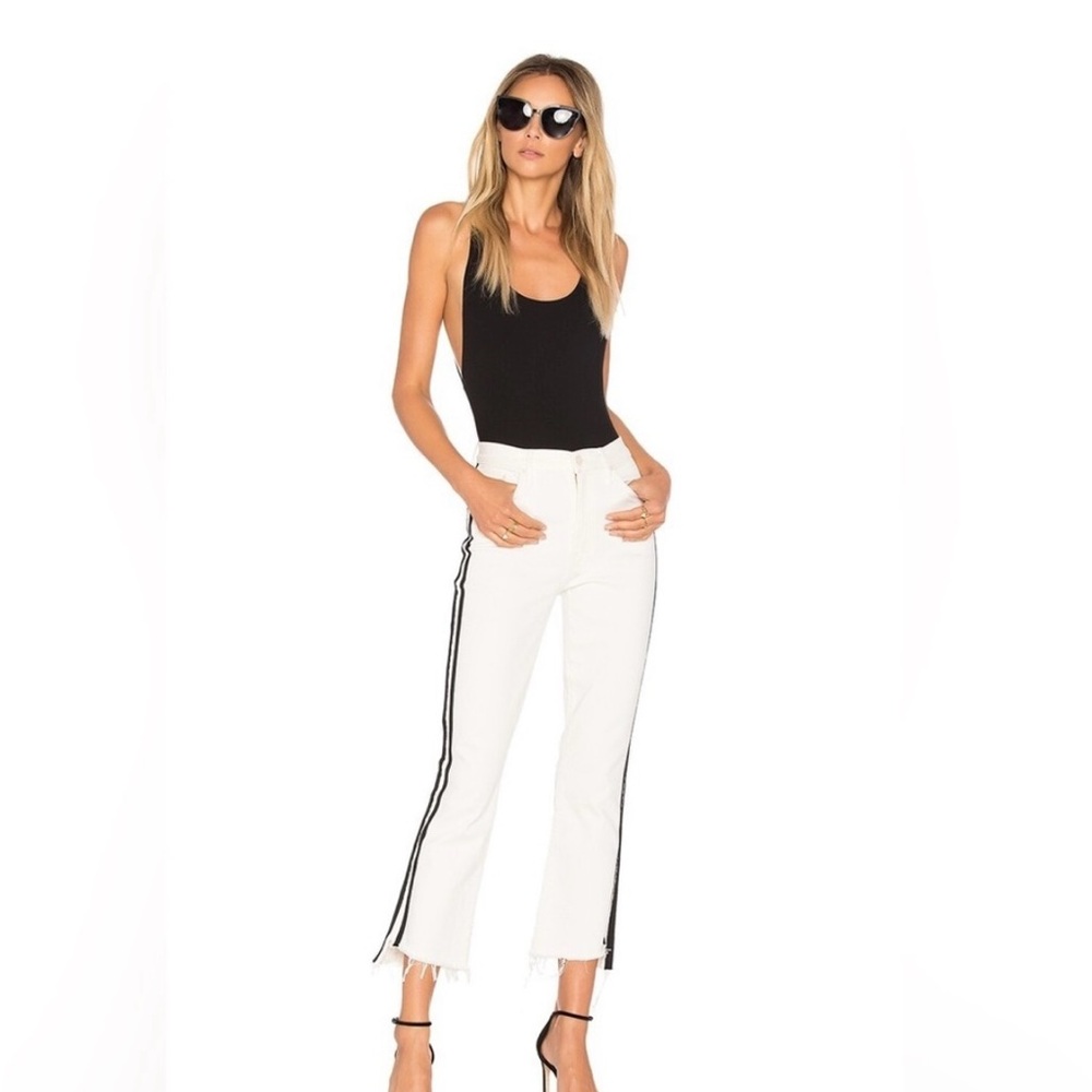 MOTHER • Insider Crop Step Fray Jeans in Whipping the Racer • 28